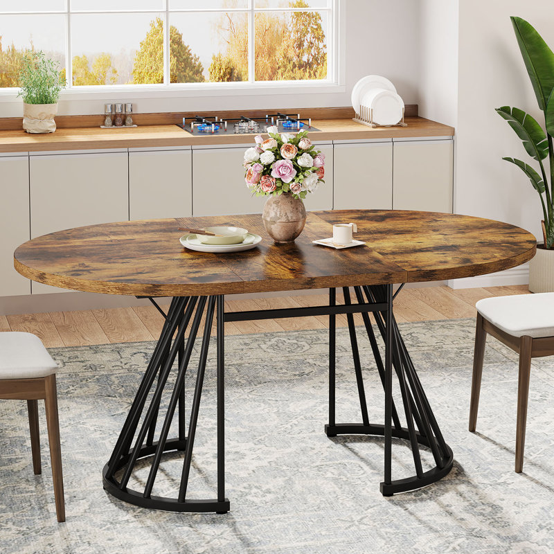 17 Stories 55" Oval Dining Table | Wayfair